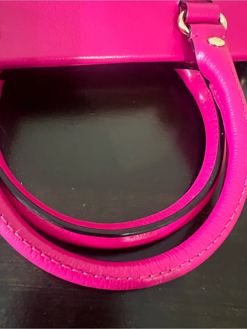 kate spade Hot Pink Pebbled Leather Satchel